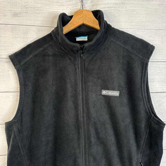 Columbia Mens size Large Steens Mountain Fleece Vest Black 1639261 - Picture 3 of 8